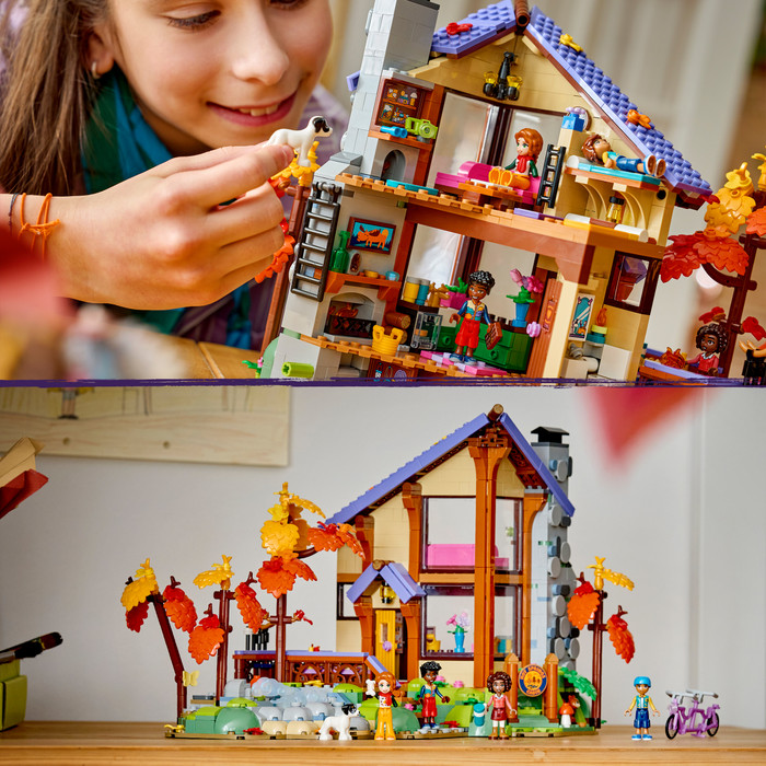 LEGO Friends Gezellige Boshut in de Herfst 42705 product in gebruik