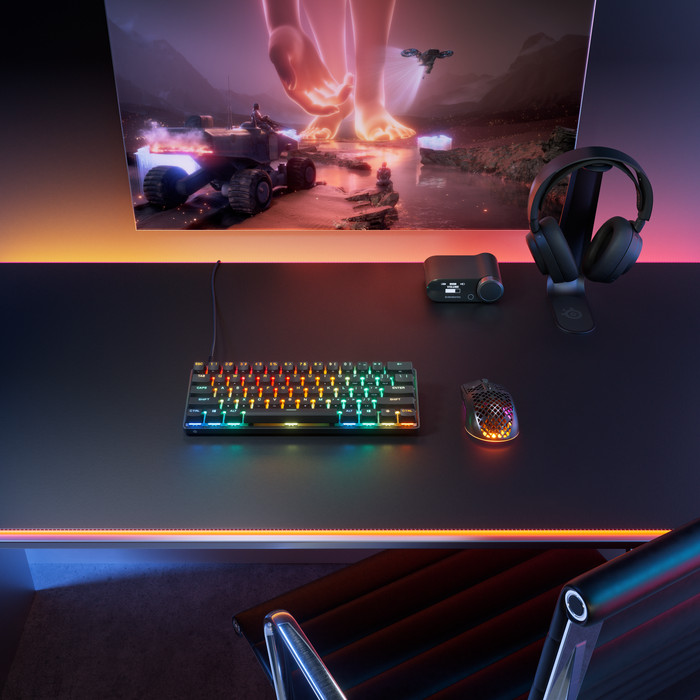 SteelSeries Apex Pro Mini Gen 3 Gaming Toetsenbord Azerty product in gebruik