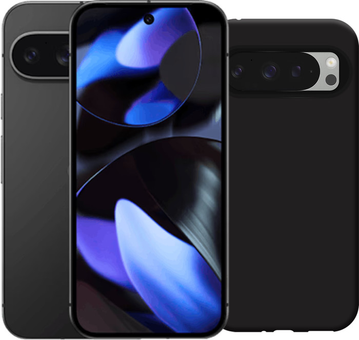 Google Pixel 9 128 Go Noir 5G + Just in Case Soft Design Back Cover Noir Main Image