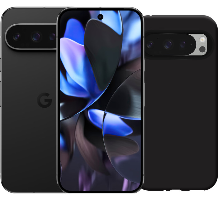 Google Pixel 9 Pro 256 Go Noir 5G + Just in Case Soft Design Back Cover Noir Main Image