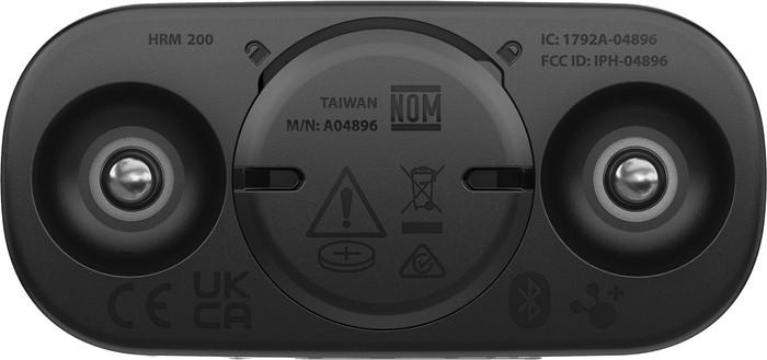 Garmin HRM 200 Hartslagmeter Borstband Zwart M-XL detail