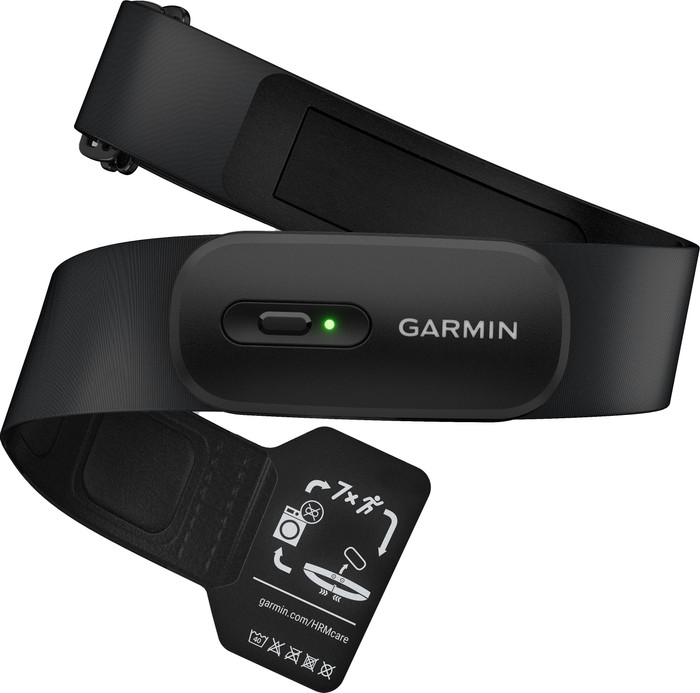 Garmin HRM 200 Hartslagmeter Borstband Zwart M-XL voorkant