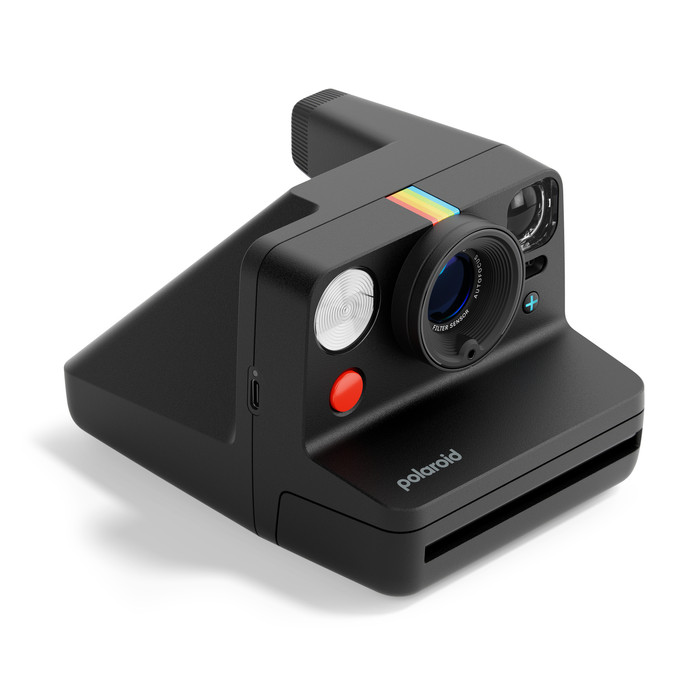 Polaroid Now+ 3 Zwart + Color Film (8 stuks) linkerkant