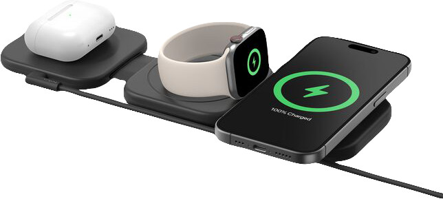 Belkin 3-in-1 Magnetic Wireless Charger with Qi2 15W Main Image