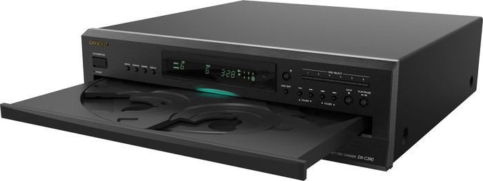 Onkyo DX-C390 Zwart binnenkant