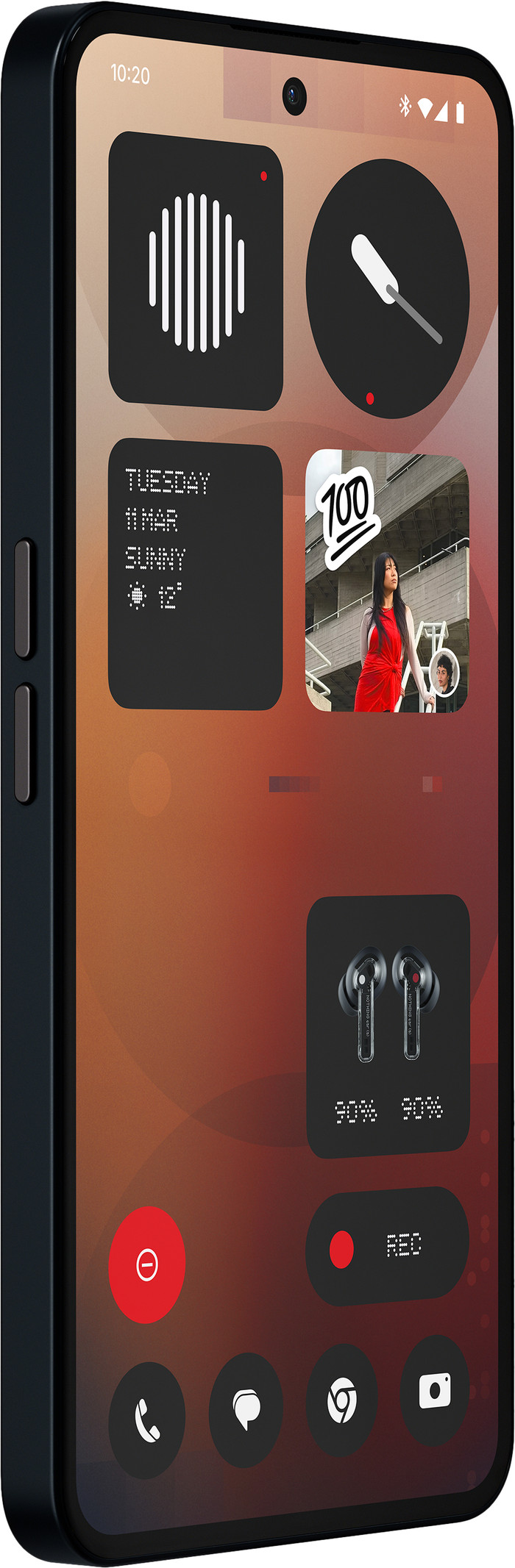 Nothing Phone (3a) 128 Go Noir 5G + Just in Case Back Cover Noir avant