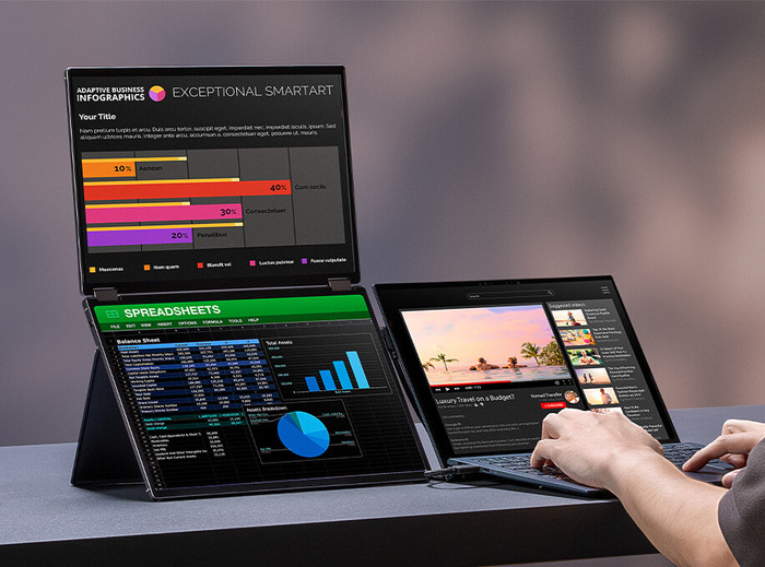 ASUS ZenScreen Duo OLED MQ149CD visual supplier