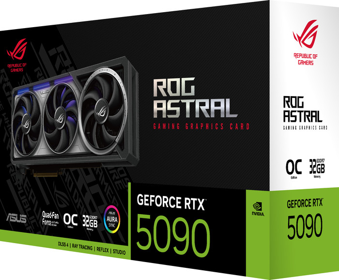 ASUS ROG Astral GeForce RTX 5090 OC 32 Go emballage