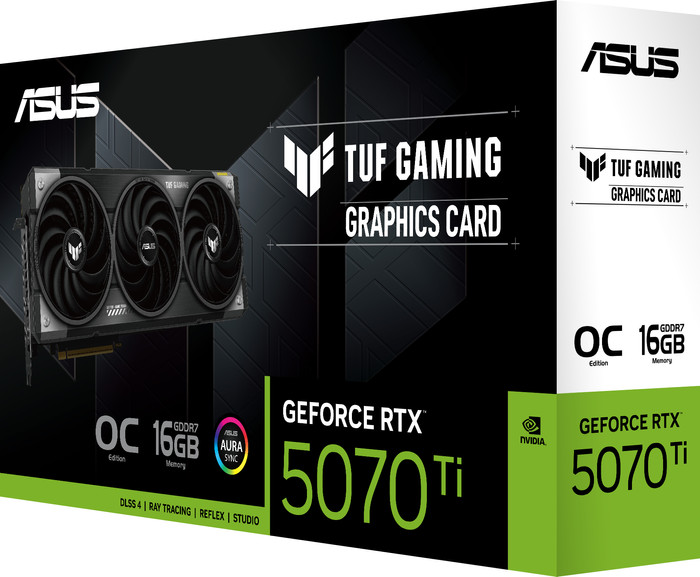 ASUS TUF Gaming GeForce RTX 5070 Ti OC 16 Go emballage