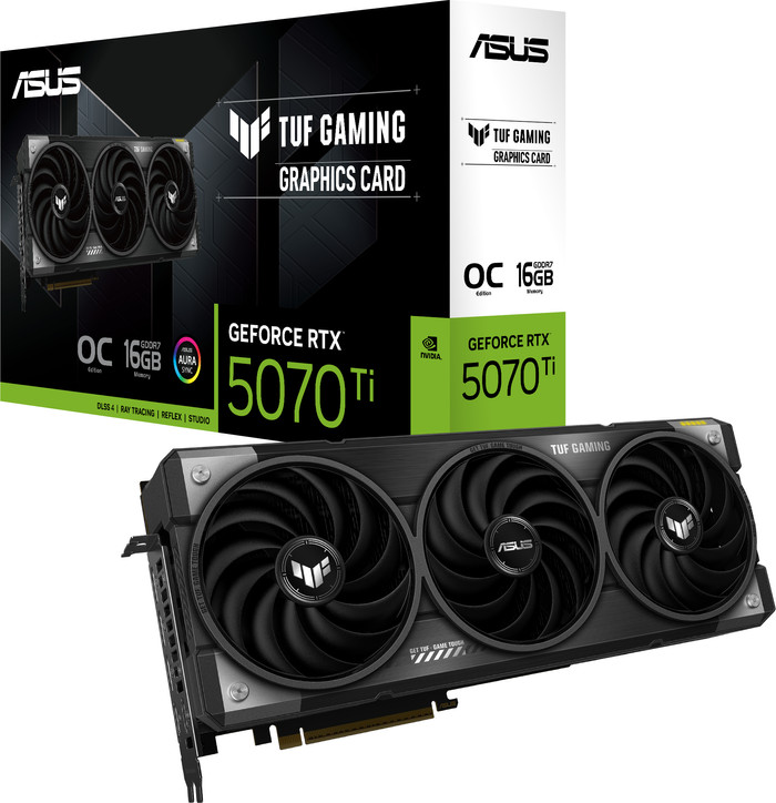 ASUS TUF Gaming GeForce RTX 5070 Ti OC 16 Go emballage