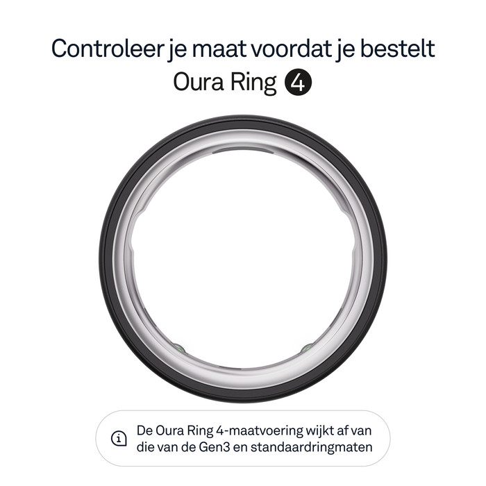 Oura Ring 4 Maat 15 Grijs visual leverancier