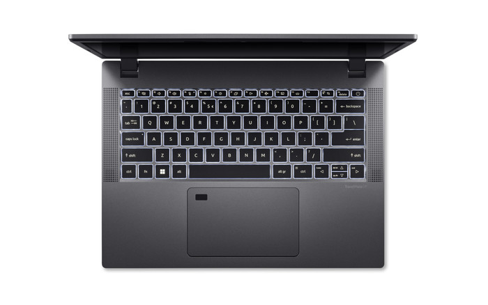 Acer TravelMate P2 16 TMP216-51-G2-TCO-77R7 QWERTY dessus