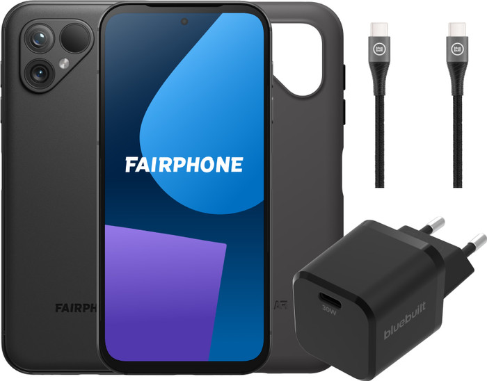 Fairphone 5 256GB Zwart 5G + Accessoirepakket Main Image