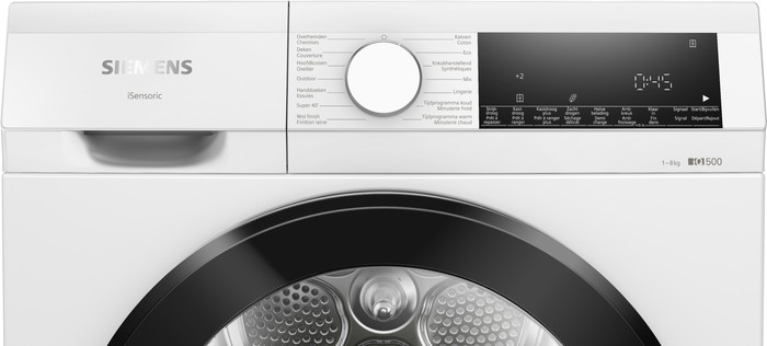 Siemens WG44G2ZMFG + Siemens WQ32G10MFG détail