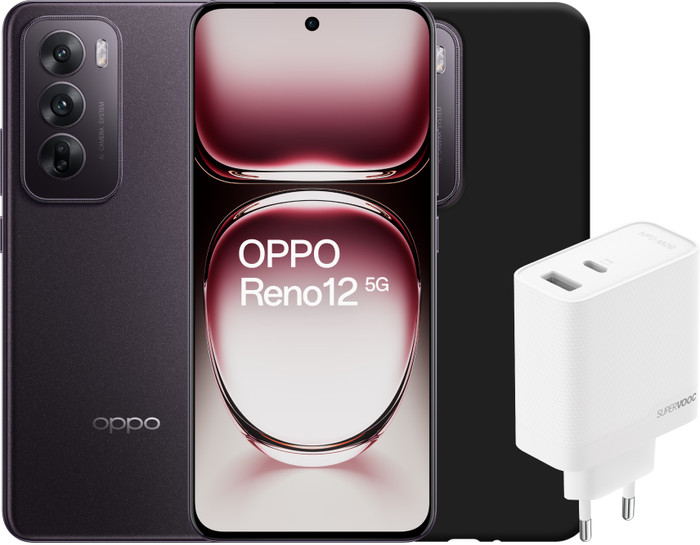 OPPO Reno12 256GB Zwart 5G + Accessoirepakket Main Image