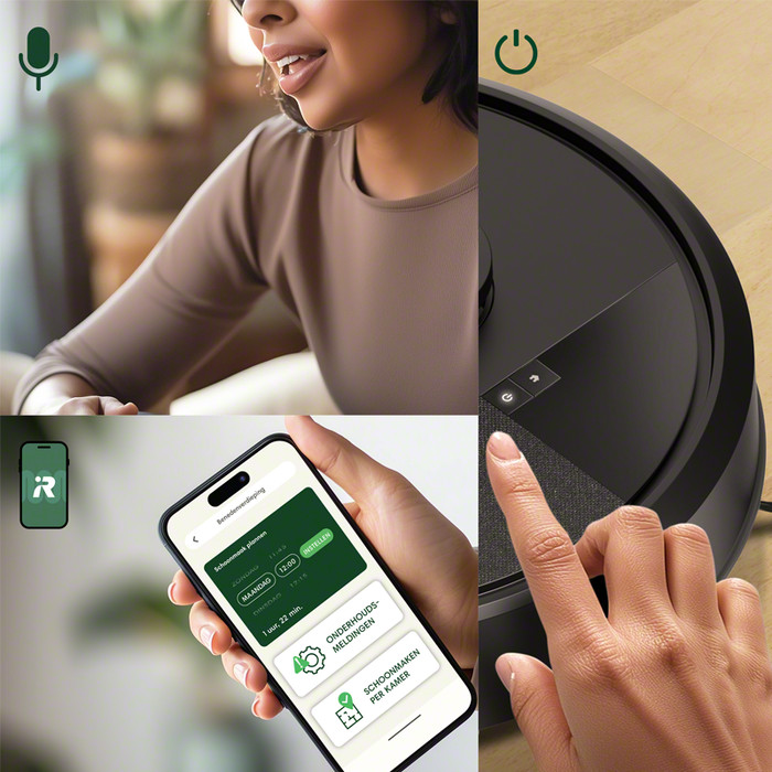 iRobot Roomba 105 Combo Black product in use