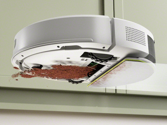 iRobot Roomba 105 Combo + White product in use