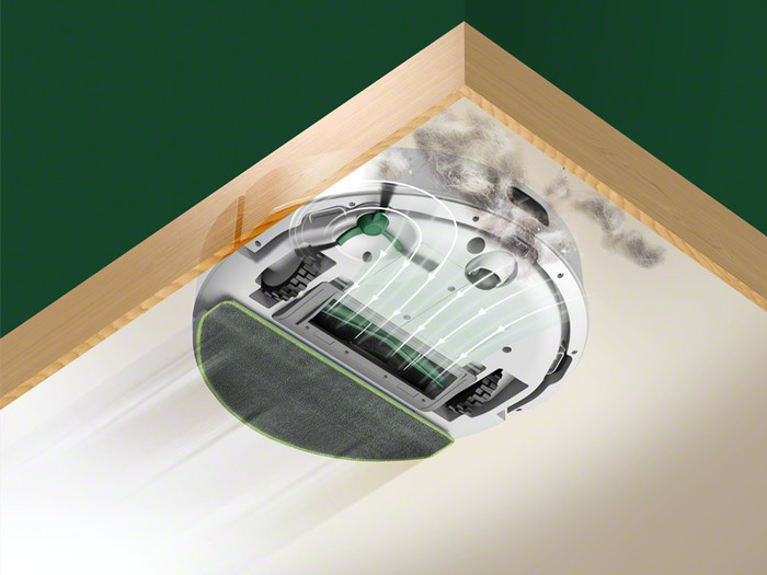 iRobot Roomba 105 Combo + White product in use