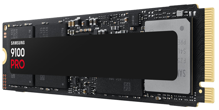 Samsung 9100 Pro 1TB PCIe 5.0 M.2 SSD right side