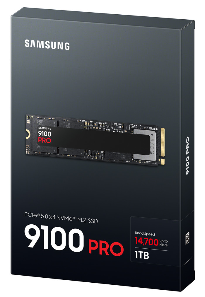 Samsung 9100 Pro 1TB PCIe 5.0 M.2 SSD packaging