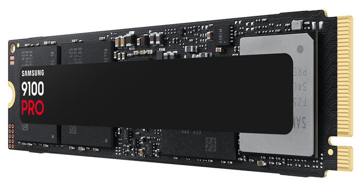 Samsung 9100 Pro 2TB PCIe 5.0 M.2 SSD right side