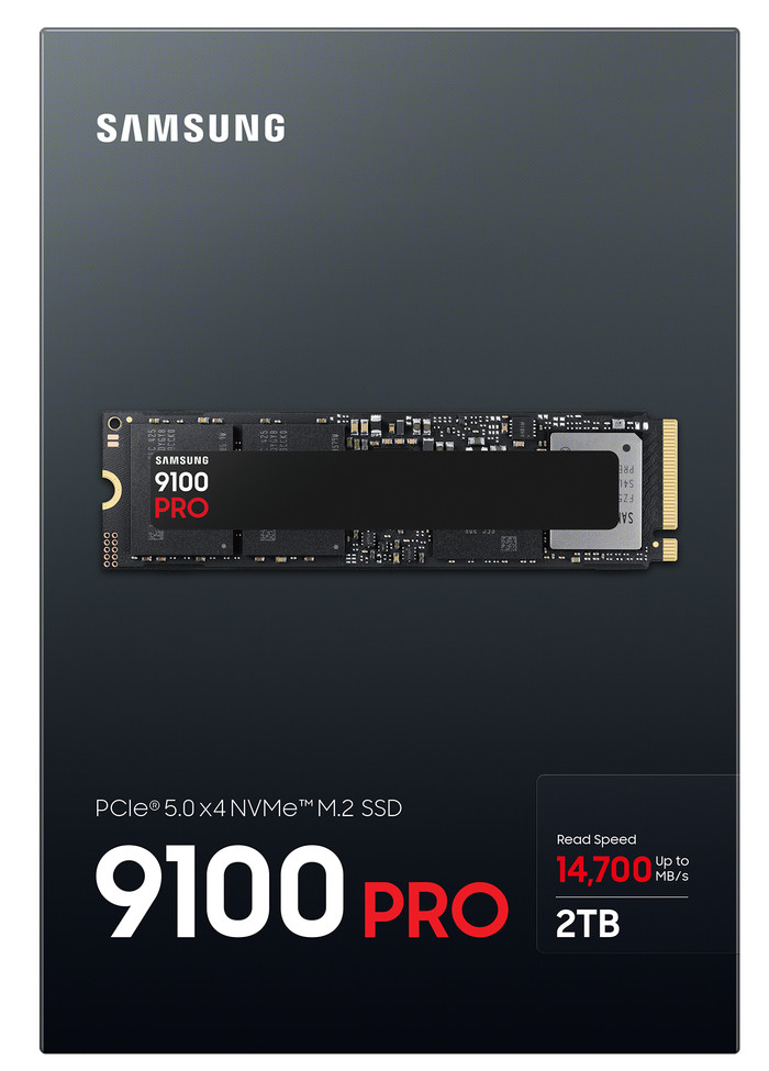 Samsung 9100 Pro 2TB PCIe 5.0 M.2 SSD packaging