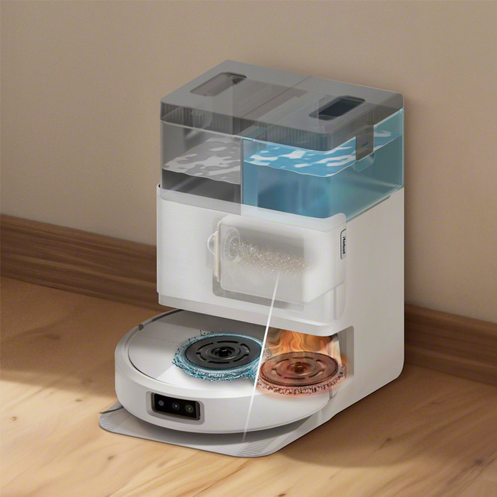 iRobot Roomba Plus 505 + White product in gebruik