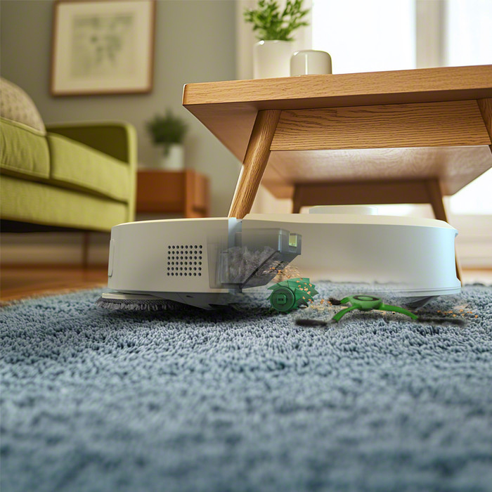 iRobot Roomba Plus 505 + White product in gebruik