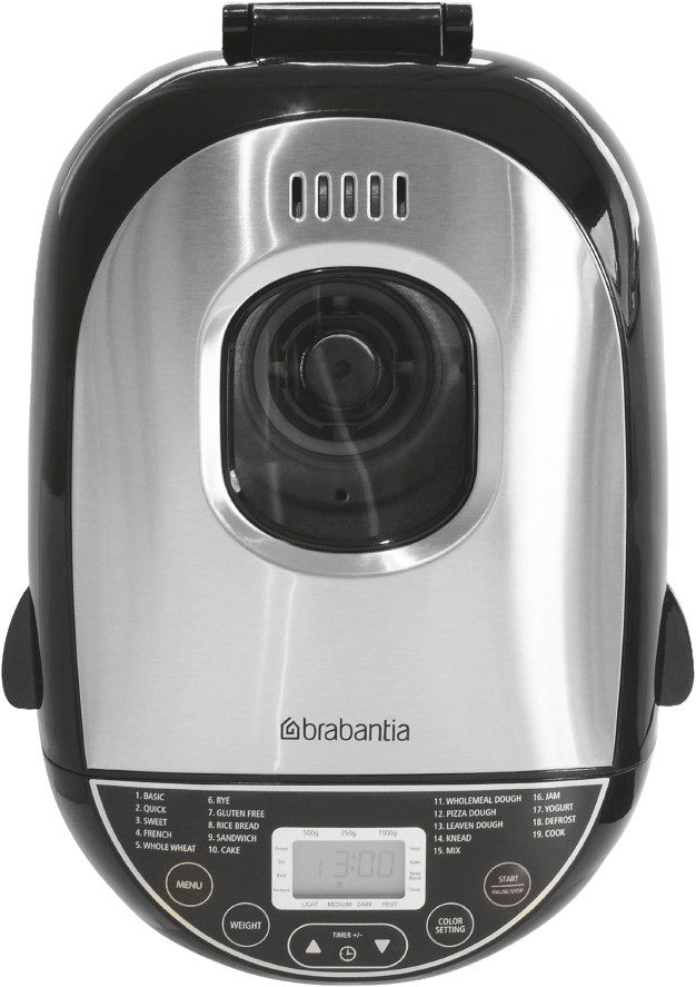 Brabantia Bread Maker Stainless Steel BBEK1114 dessus