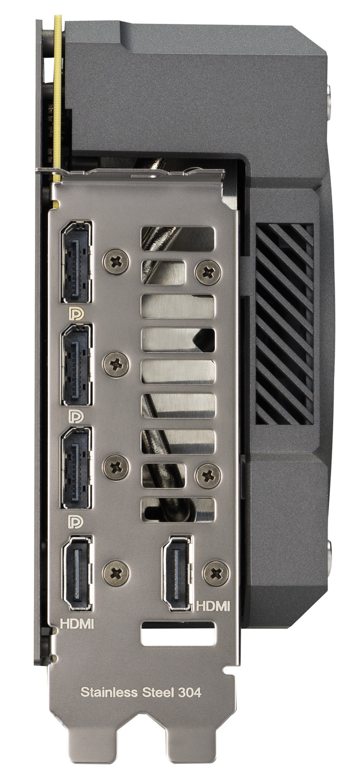 ASUS TUF Gaming GeForce RTX 5070 12 Go côté gauche