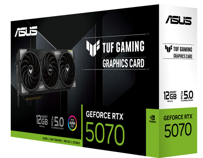 ASUS TUF Gaming GeForce RTX 5070 12 Go emballage