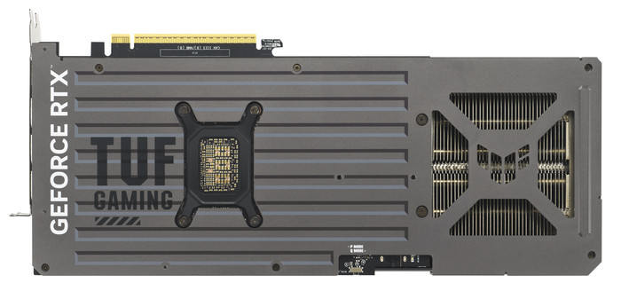 ASUS TUF Gaming GeForce RTX 5070 12 Go dessous