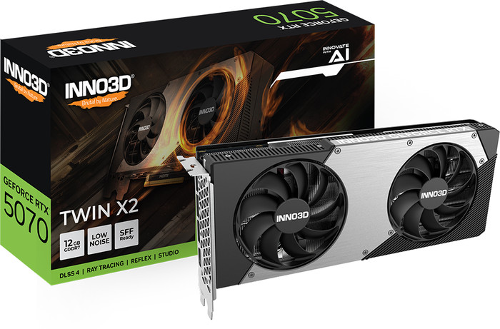 INNO3D GeForce RTX 5070 TWIN X2 12GB | Coolblue | Video cards