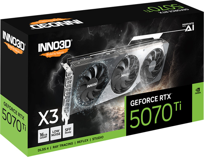 INNO3D GeForce RTX 5070 Ti X3 16 Go emballage