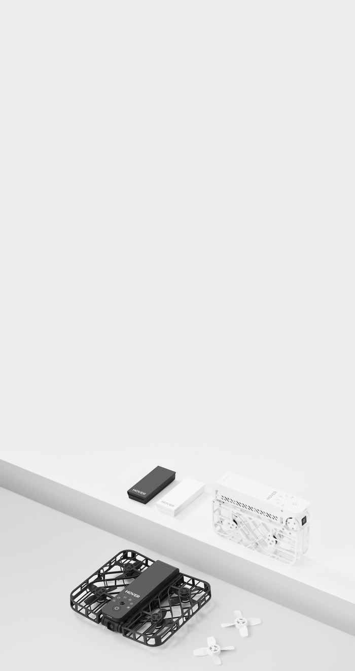 HOVERAir X1 Zwart Combo detail