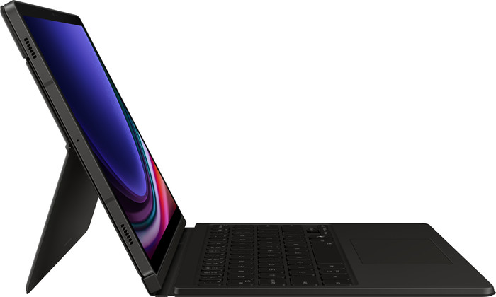 Samsung Galaxy Tab S9/S9 FE/S10 FE Étui Clavier AZERTY Noir côté gauche