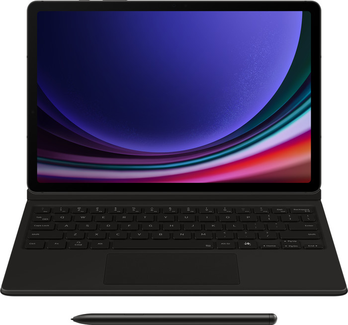 Samsung Galaxy Tab S9/S9 FE/S10 FE Étui Clavier AZERTY Noir Main Image
