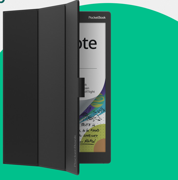 PocketBook Color Note Cover Flip Zwart product in gebruik