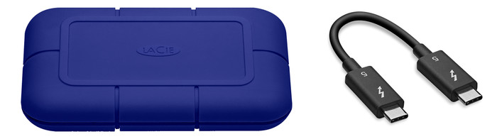 Lacie Rugged SSD Pro5 2 To dessus