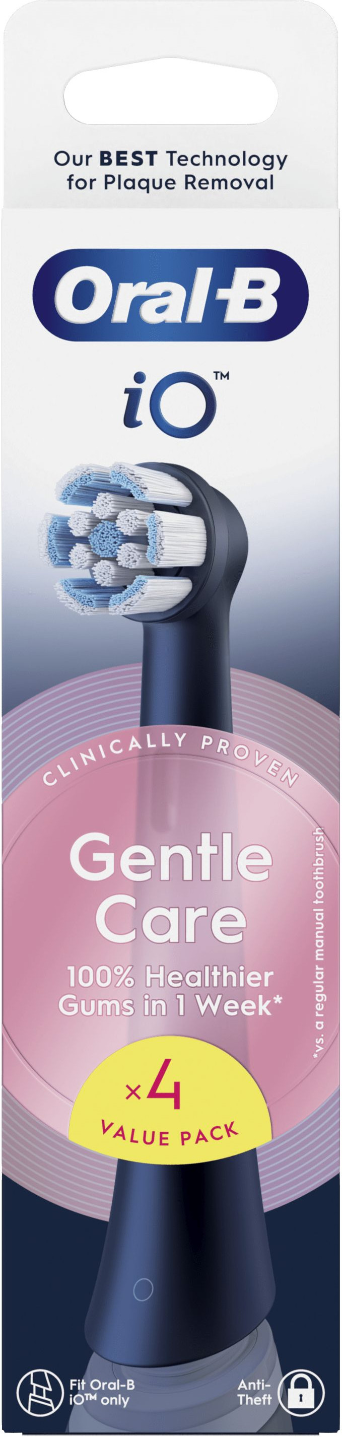 Oral-B iO Gentle Care Black (4 units) packaging