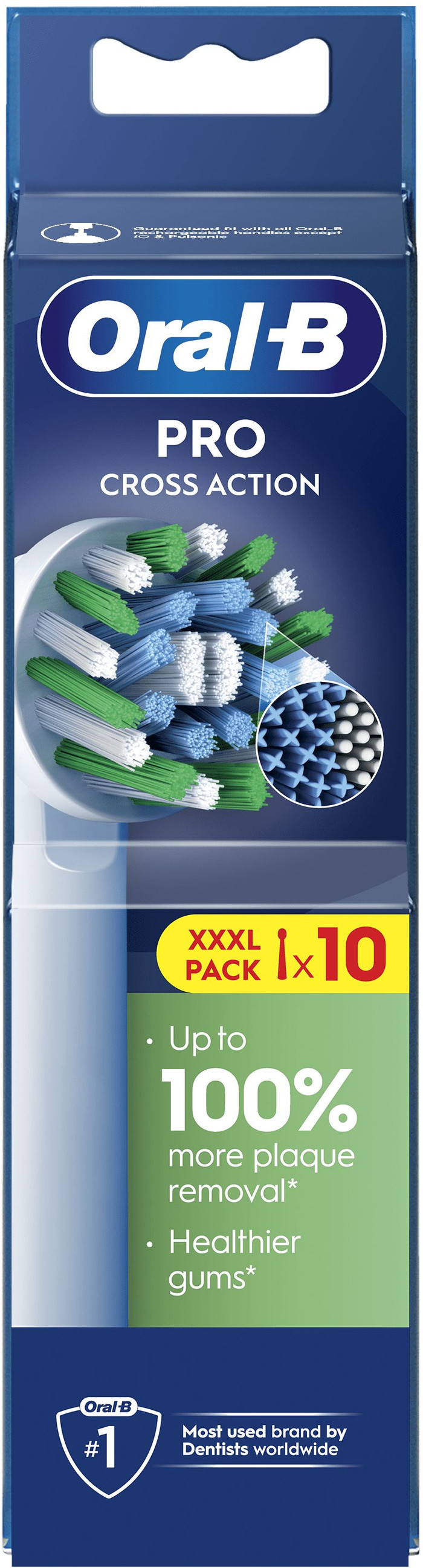 Oral-B Pro Cross Action Wit (10 stuks) verpakking