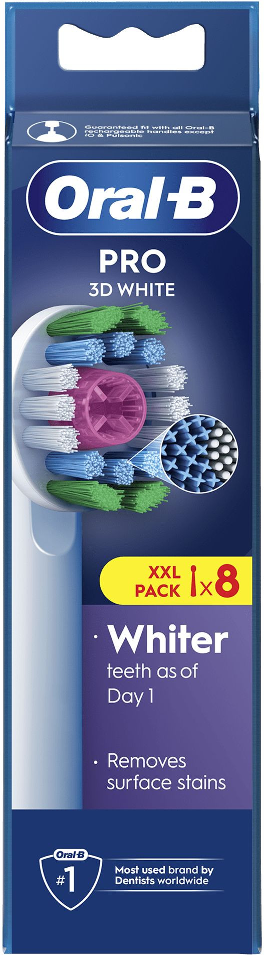 Oral-B Pro 3D White (8 stuks) verpakking