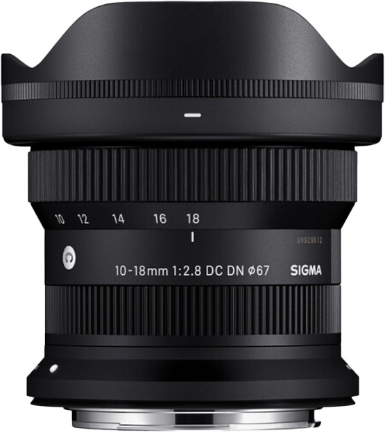Sigma 10-18mm f/2.8 DC DN Contemporary Canon RF right side