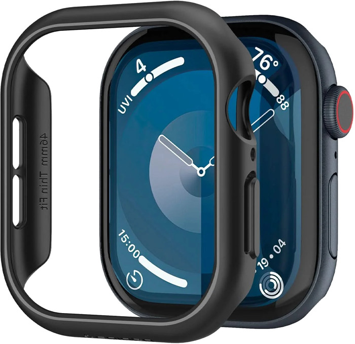 Spigen Apple Watch Series 10 46mm Bumper Case Zonder Glas product in gebruik