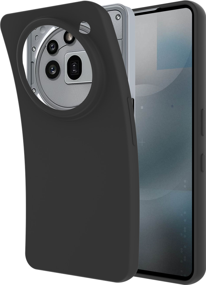 Just in Case Soft Design Nothing Phone (3a) Pro Back Cover Zwart linkerkant