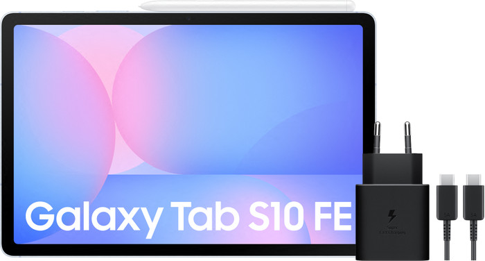 Samsung Galaxy Tab S10 FE 10.9 inches 128GB WiFi Light Blue + Charger Pack Main Image