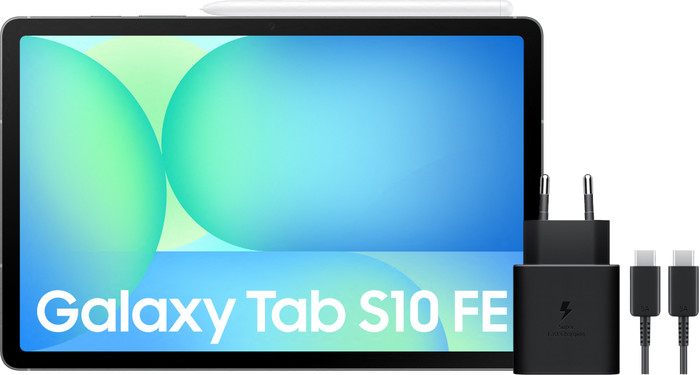 Samsung Galaxy Tab S10 FE 10.9 inches 128GB WiFi and 5G Gray + Charger Pack Main Image