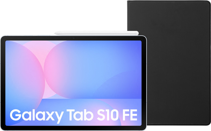 Samsung Galaxy Tab S10 FE 10,9 Pouces 128 Go Wifi Bleu Clair + BlueBuilt Book Case Noir Main Image