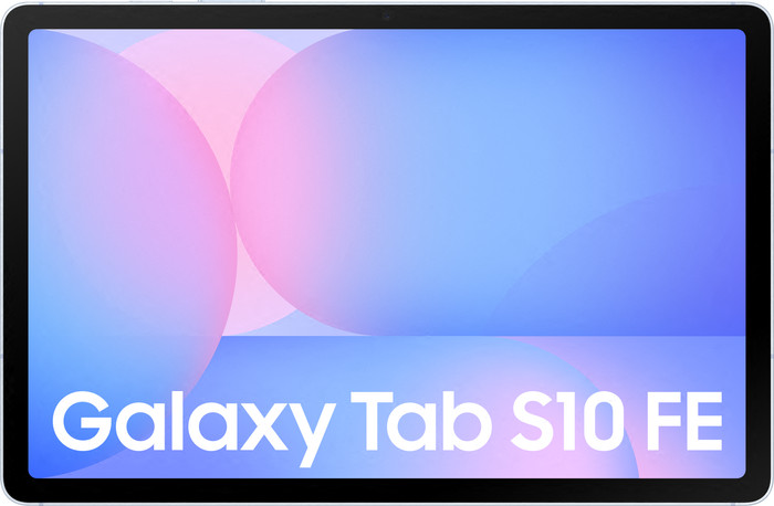 Samsung Galaxy Tab S10 FE 10,9 inch 256GB Wifi Lichtblauw + Toetsenbord Hoes AZERTY voorkant