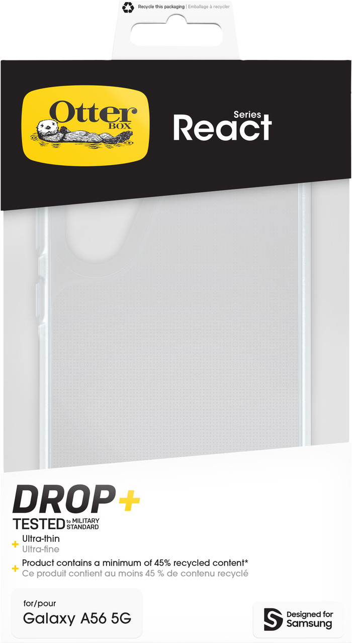Otterbox React Samsung Galaxy A56 Back Cover Transparent emballage